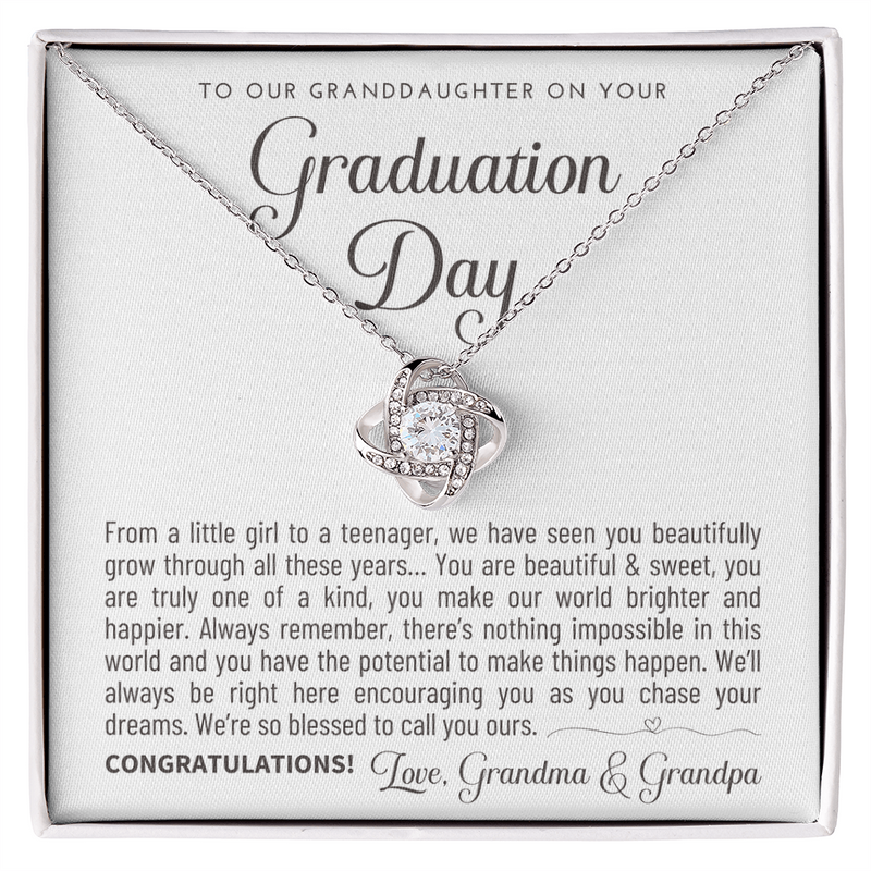 To My Granddaughter Graduation Gift - From Grandma & Grandpa - Class of 2026 Keepsake