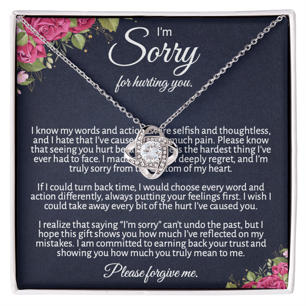 Meaningful "Forgive Me" Necklace with Message Card - The Perfect Peace Offering