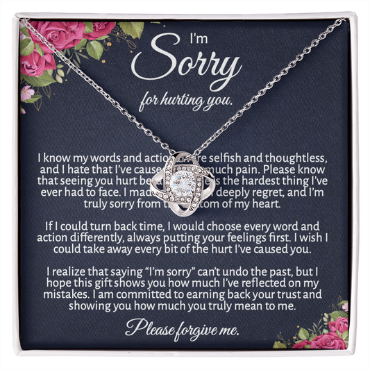Meaningful "Forgive Me" Necklace with Message Card - The Perfect Peace Offering