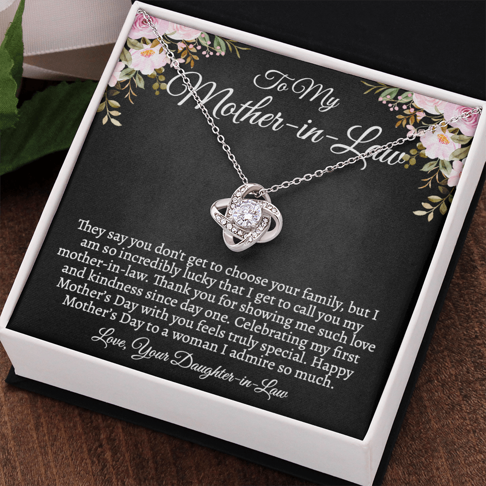 Mother-in-Law Necklace, First Mother's Day Gift from Daughter-in-Law, Custom Jewelry Gift for MIL