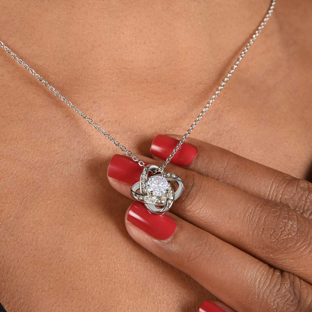 Mother-in-Law 65th Birthday Gift | Love Knot Necklace | Elegant Jewelry Gift for Mom-in-Law