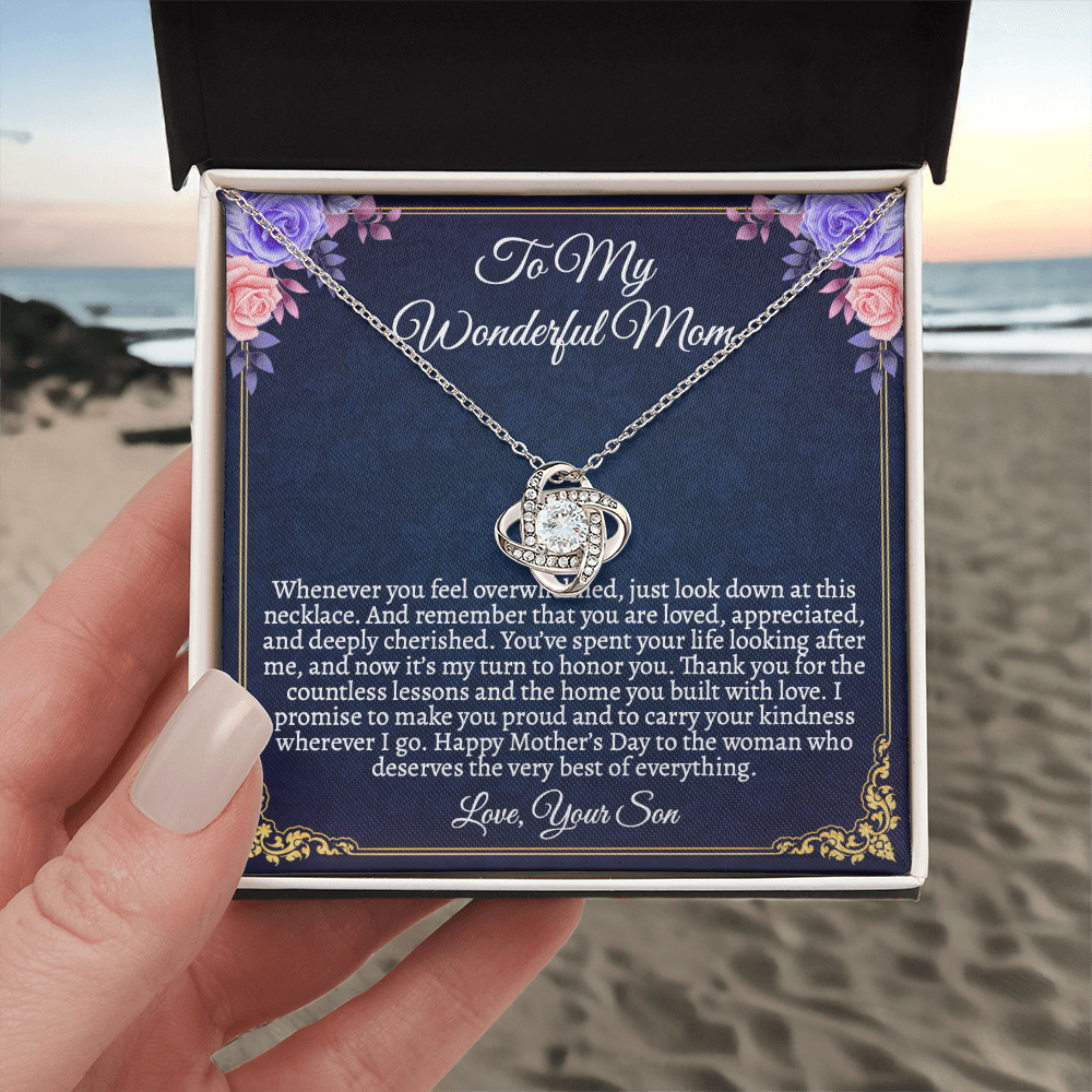 Elegant Mother's Day Jewelry Gift Set with Sentimental Message Card