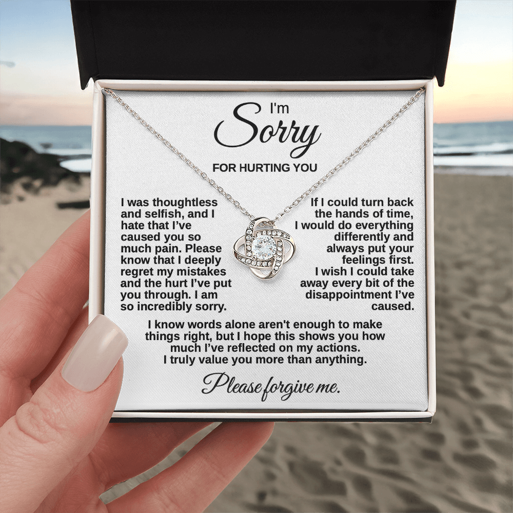 Meaningful "Forgive Me" Necklace with Message Card - The Perfect Peace Offering