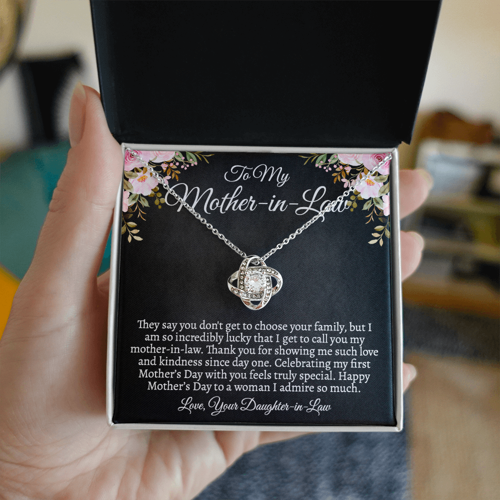 Mother-in-Law Necklace, First Mother's Day Gift from Daughter-in-Law, Custom Jewelry Gift for MIL