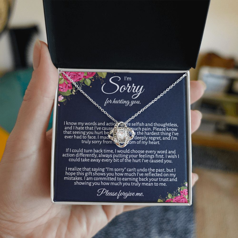 Meaningful "Forgive Me" Necklace with Message Card - The Perfect Peace Offering