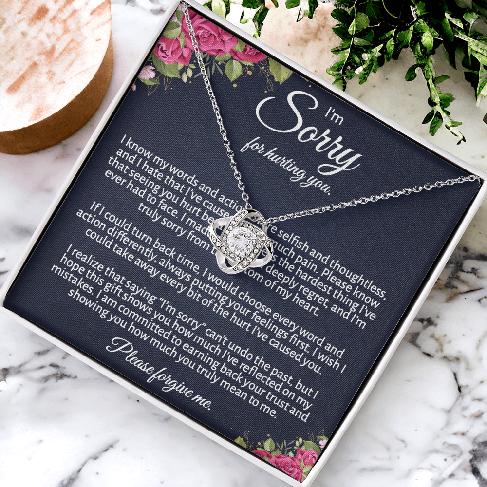 Meaningful "Forgive Me" Necklace with Message Card - The Perfect Peace Offering