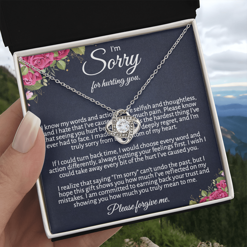 Meaningful "Forgive Me" Necklace with Message Card - The Perfect Peace Offering