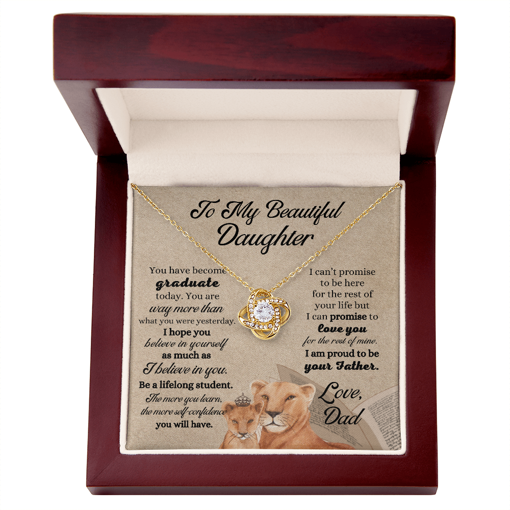 Gifts to Daughter from Dad, To My Daughter Necklace Gift, Father Daughter Necklace, Birthday Gift for Daughter from Dad, To My Daughter