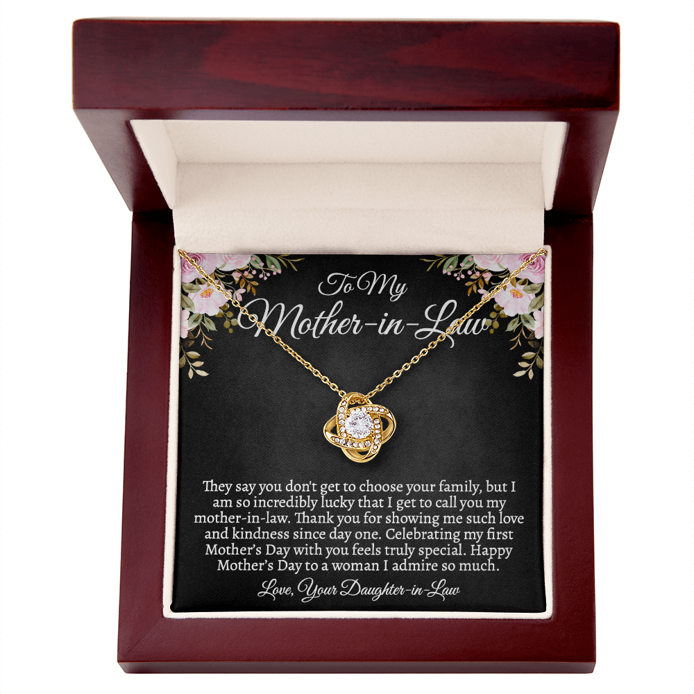 Mother-in-Law Necklace, First Mother's Day Gift from Daughter-in-Law, Custom Jewelry Gift for MIL