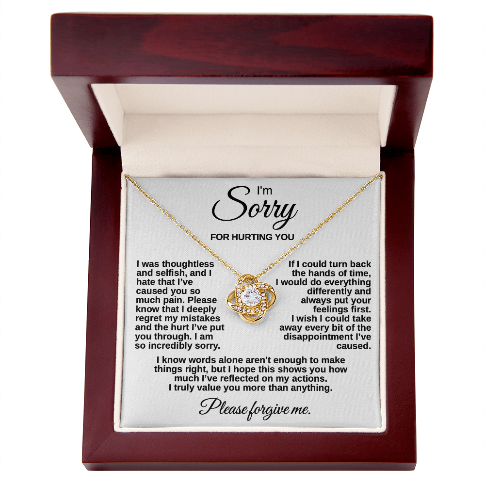 Meaningful "Forgive Me" Necklace with Message Card - The Perfect Peace Offering