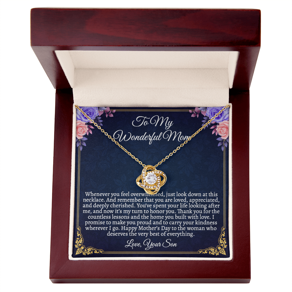 Elegant Mother's Day Jewelry Gift Set with Sentimental Message Card