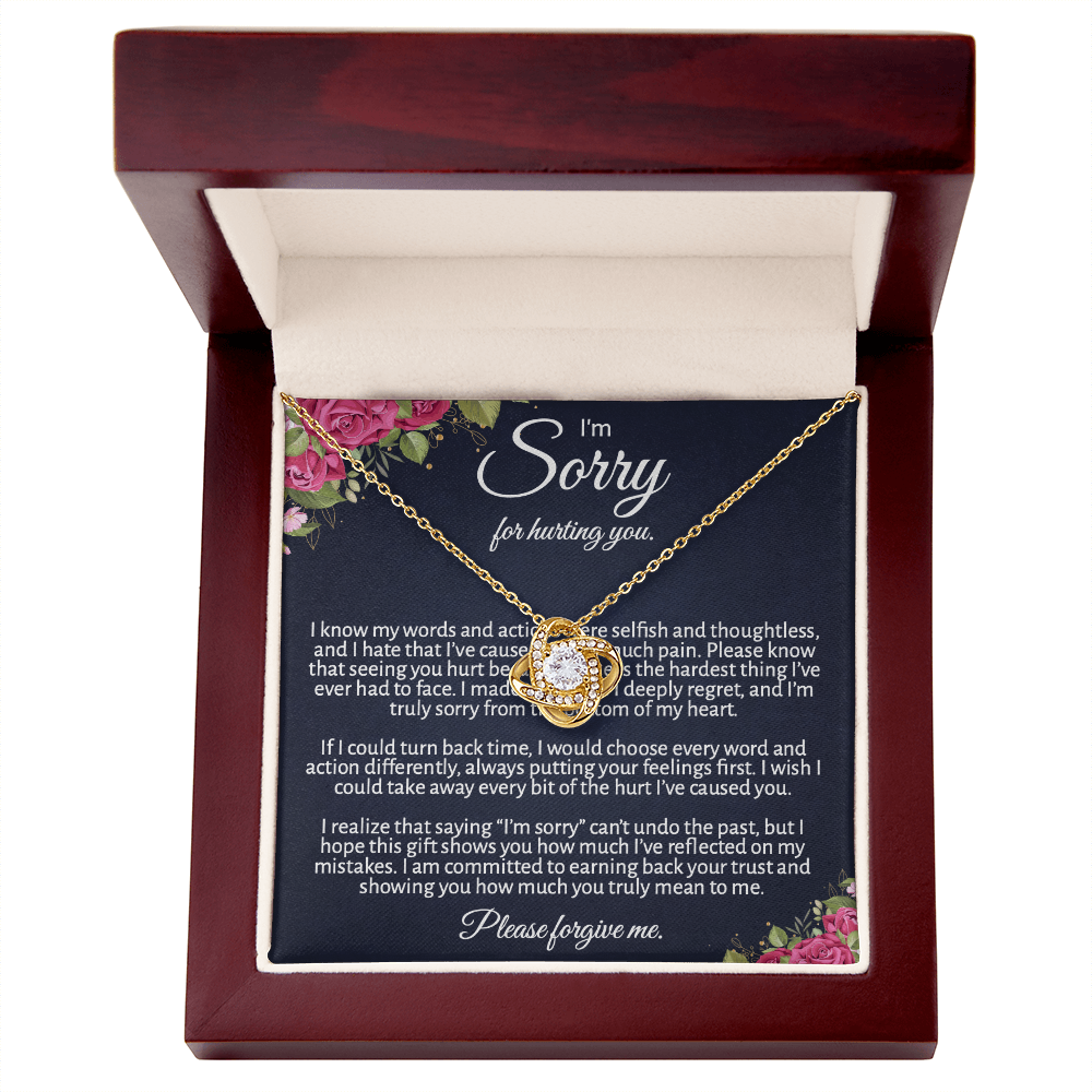 Meaningful "Forgive Me" Necklace with Message Card - The Perfect Peace Offering