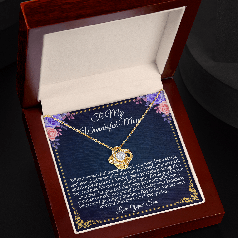 Elegant Mother's Day Jewelry Gift Set with Sentimental Message Card