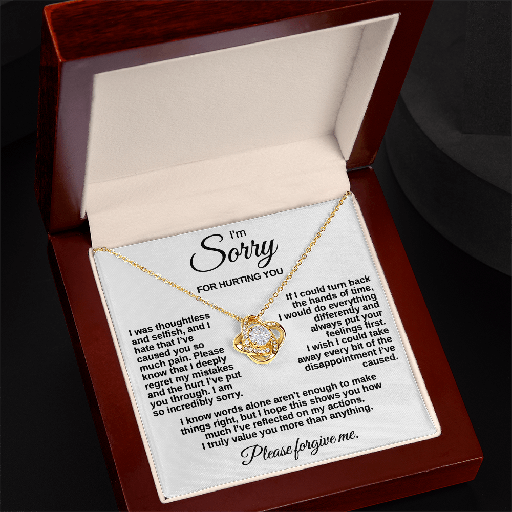 Meaningful "Forgive Me" Necklace with Message Card - The Perfect Peace Offering