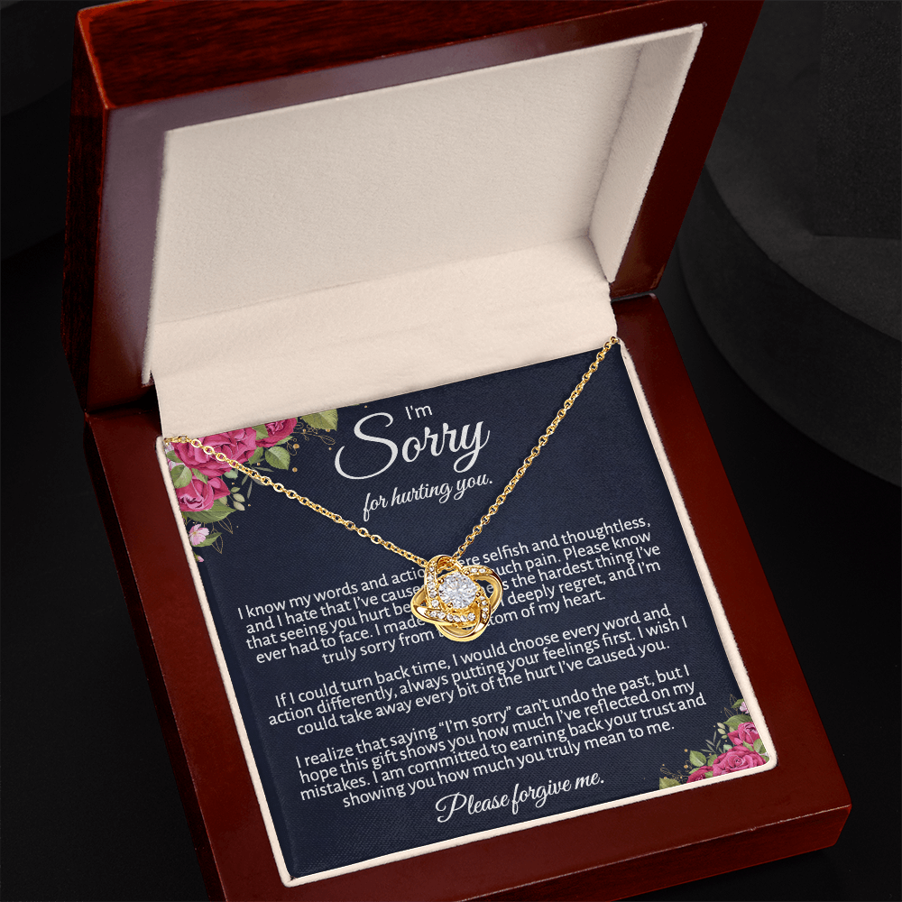 Meaningful "Forgive Me" Necklace with Message Card - The Perfect Peace Offering