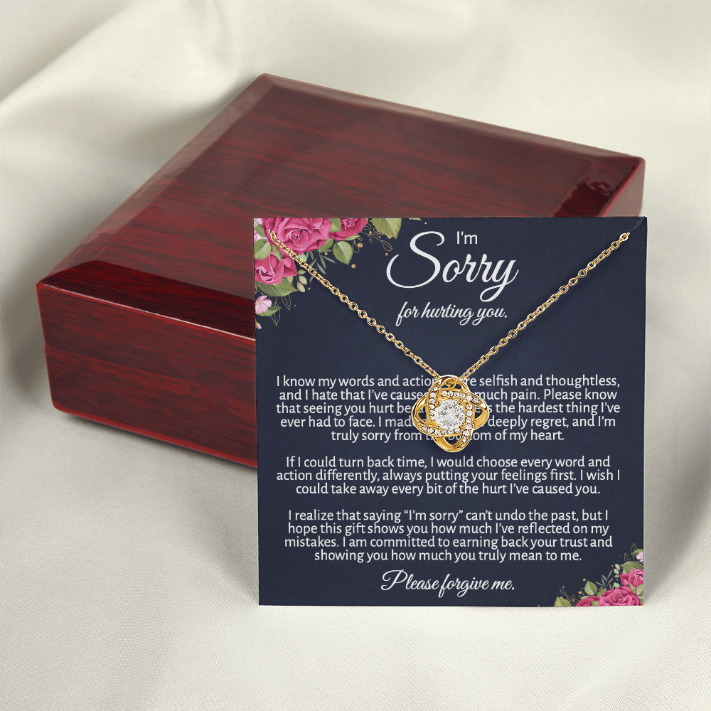 Meaningful "Forgive Me" Necklace with Message Card - The Perfect Peace Offering