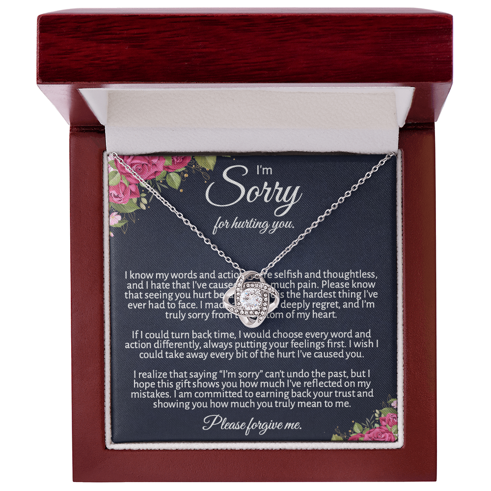 Meaningful "Forgive Me" Necklace with Message Card - The Perfect Peace Offering