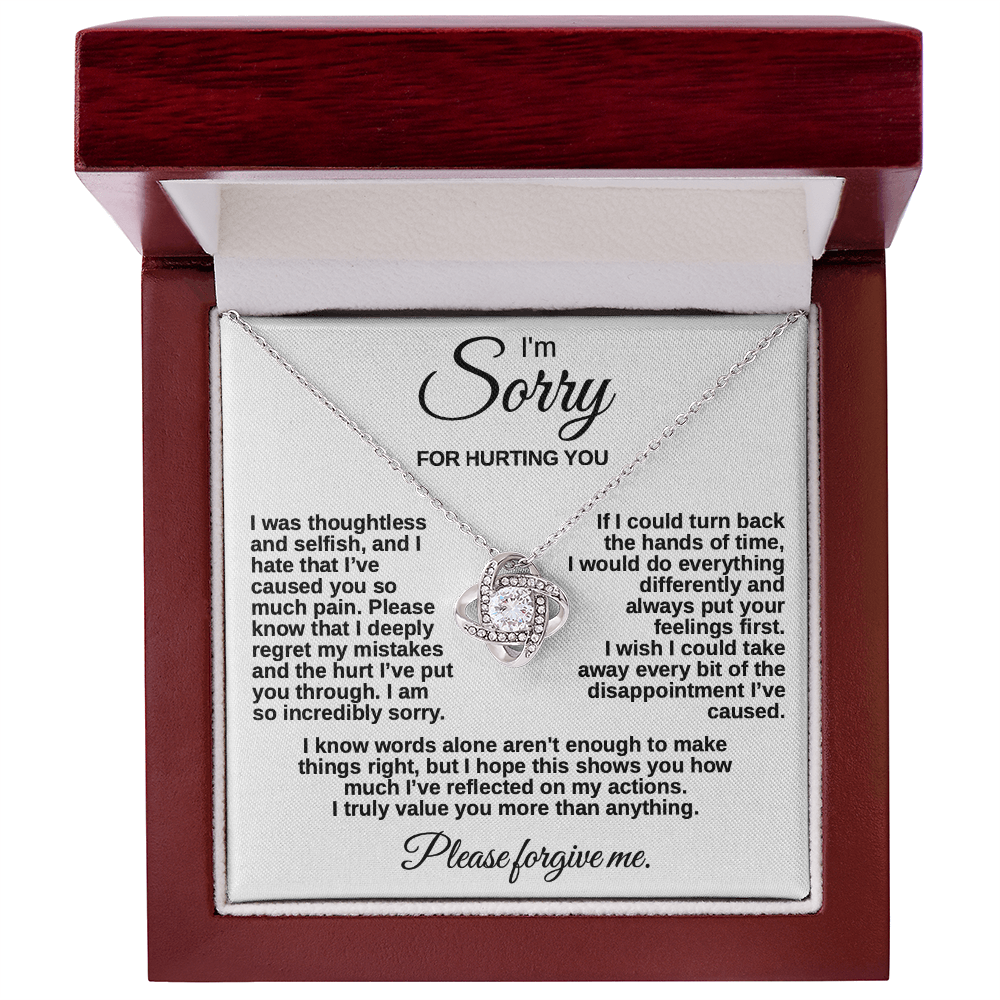 Meaningful "Forgive Me" Necklace with Message Card - The Perfect Peace Offering