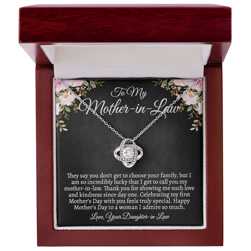 Mother-in-Law Necklace, First Mother's Day Gift from Daughter-in-Law, Custom Jewelry Gift for MIL