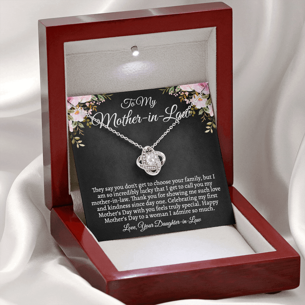 Mother-in-Law Necklace, First Mother's Day Gift from Daughter-in-Law, Custom Jewelry Gift for MIL