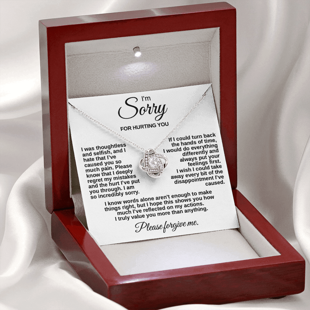 Meaningful "Forgive Me" Necklace with Message Card - The Perfect Peace Offering