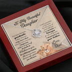 Gifts to Daughter from Dad, To My Daughter Necklace Gift, Father Daughter Necklace, Birthday Gift for Daughter from Dad, To My Daughter