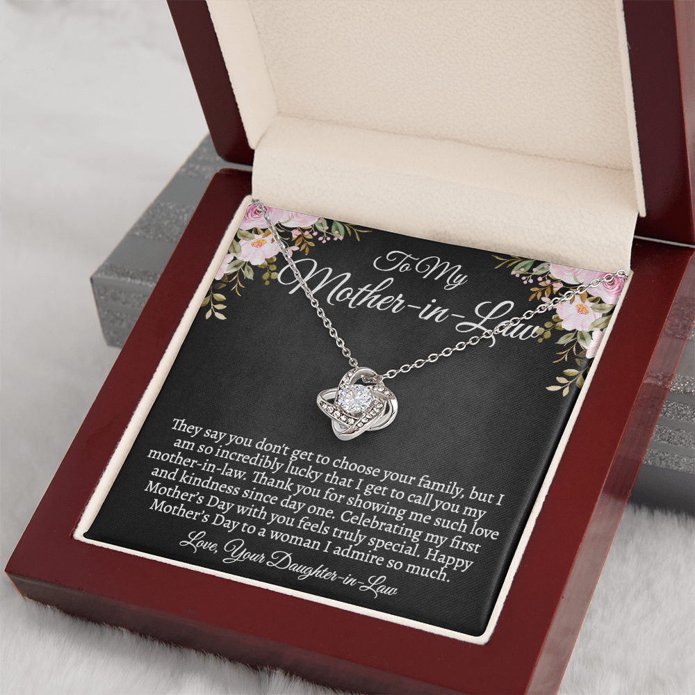 Mother-in-Law Necklace, First Mother's Day Gift from Daughter-in-Law, Custom Jewelry Gift for MIL