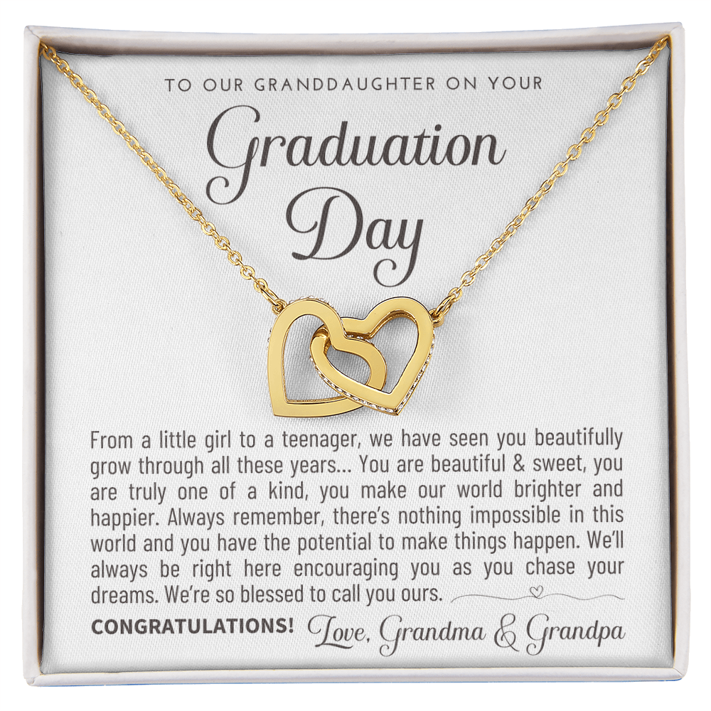 "To Our Granddaughter" Graduation Gift Necklace - A Keepsake from Grandma & Grandpa