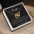 To Our Daughter — Interlocking Hearts Necklace from Mom & Dad | Wedding Gift