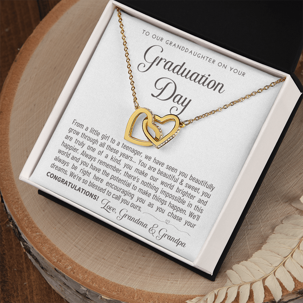 "To Our Granddaughter" Graduation Gift Necklace - A Keepsake from Grandma & Grandpa