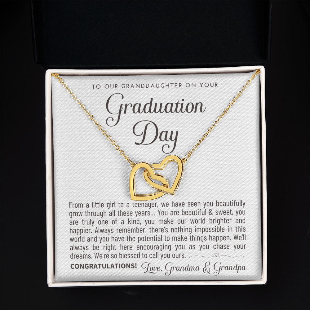 "To Our Granddaughter" Graduation Gift Necklace - A Keepsake from Grandma & Grandpa