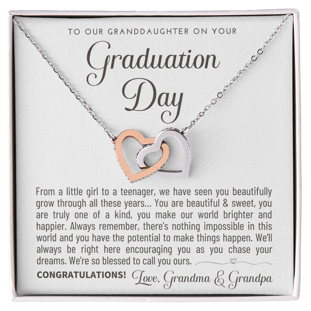 "To Our Granddaughter" Graduation Gift Necklace - A Keepsake from Grandma & Grandpa