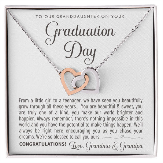"To Our Granddaughter" Graduation Gift Necklace - A Keepsake from Grandma & Grandpa
