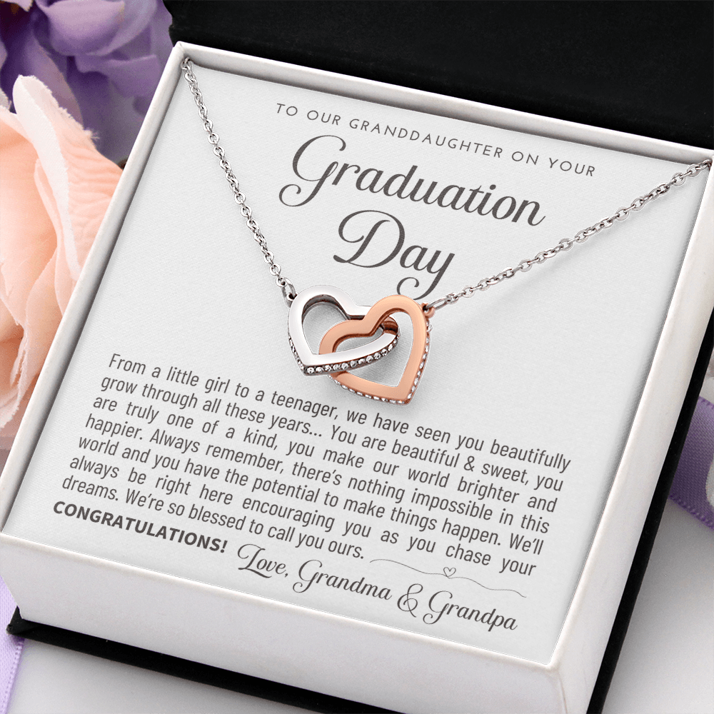 "To Our Granddaughter" Graduation Gift Necklace - A Keepsake from Grandma & Grandpa