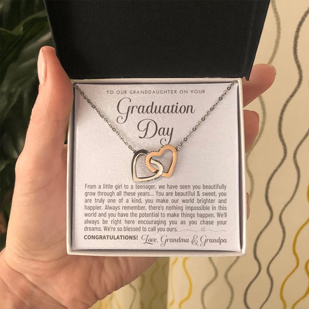 "To Our Granddaughter" Graduation Gift Necklace - A Keepsake from Grandma & Grandpa