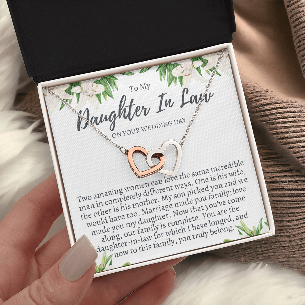 Wedding Gift for Daughter in Law from Mother in Law - Welcome to the Family