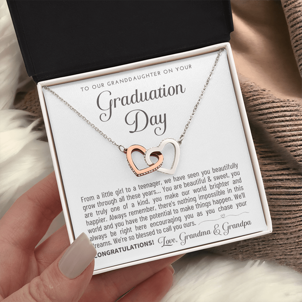 "To Our Granddaughter" Graduation Gift Necklace - A Keepsake from Grandma & Grandpa