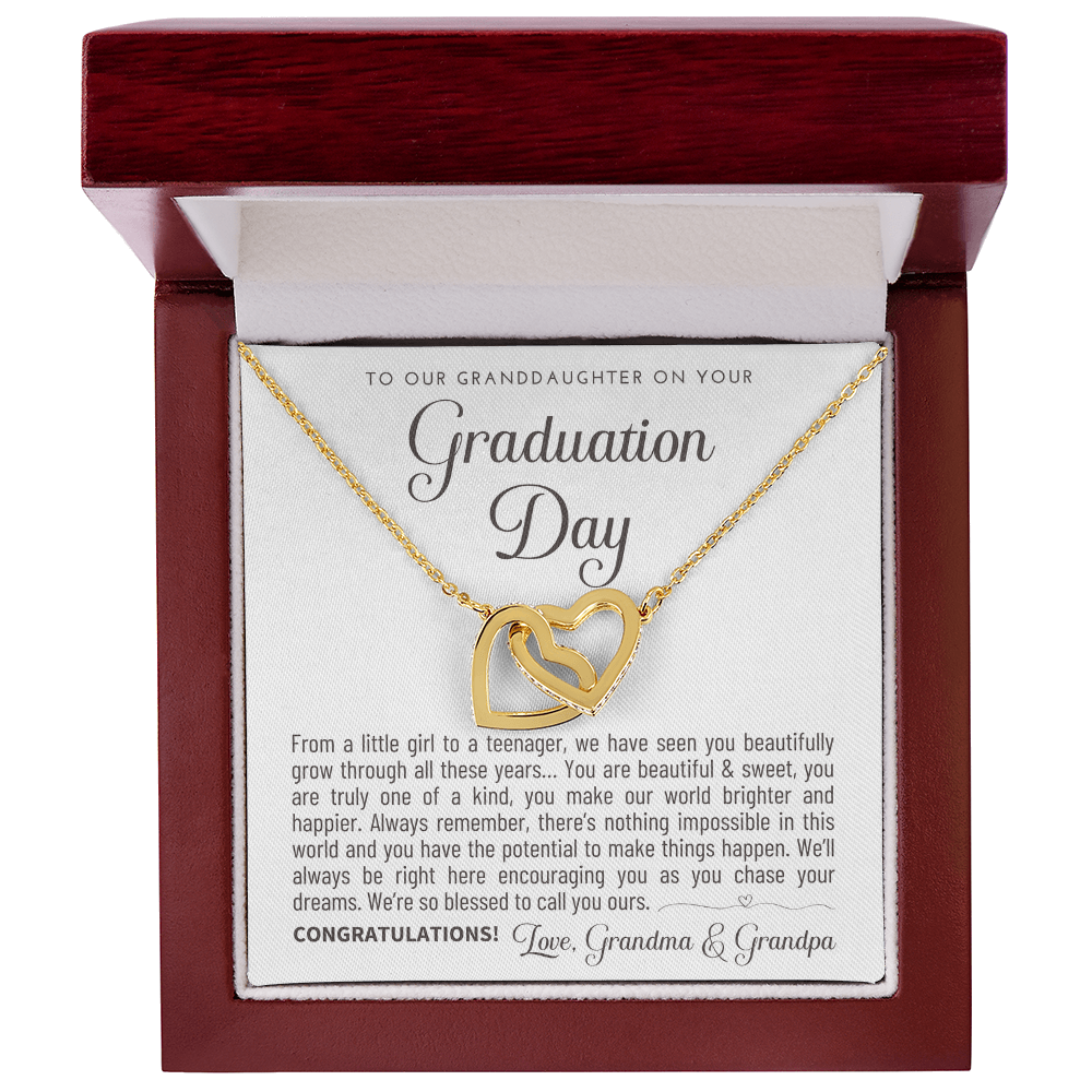 "To Our Granddaughter" Graduation Gift Necklace - A Keepsake from Grandma & Grandpa