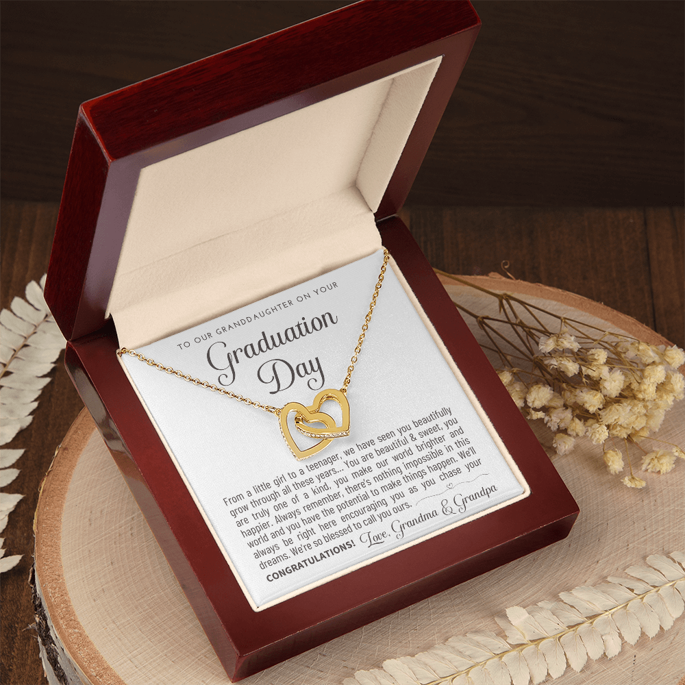 "To Our Granddaughter" Graduation Gift Necklace - A Keepsake from Grandma & Grandpa