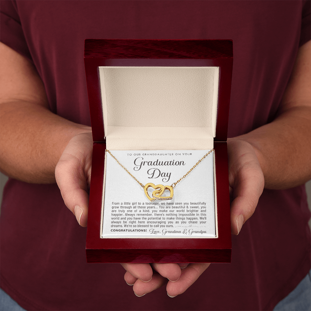 "To Our Granddaughter" Graduation Gift Necklace - A Keepsake from Grandma & Grandpa