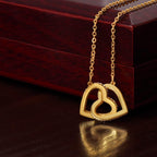 To Our Daughter — Interlocking Hearts Necklace from Mom & Dad | Wedding Gift