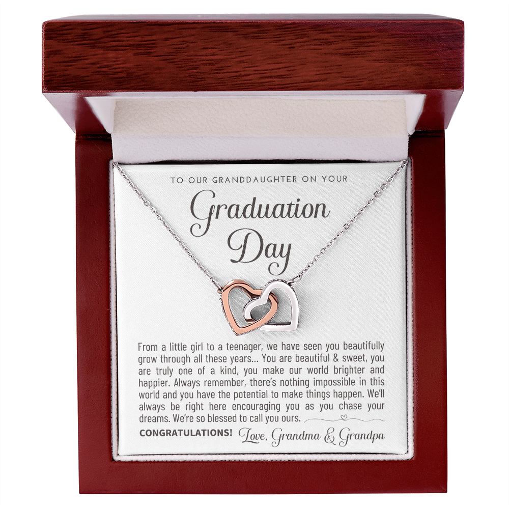"To Our Granddaughter" Graduation Gift Necklace - A Keepsake from Grandma & Grandpa