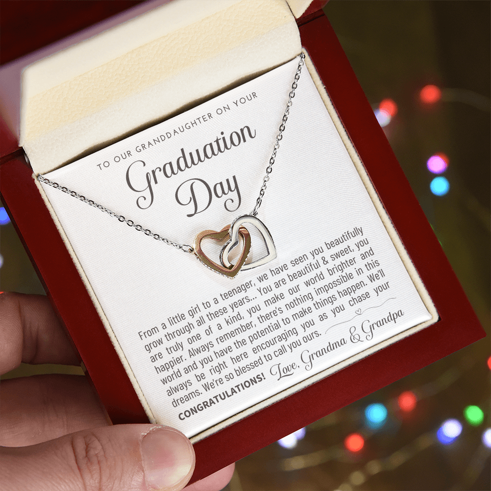 "To Our Granddaughter" Graduation Gift Necklace - A Keepsake from Grandma & Grandpa