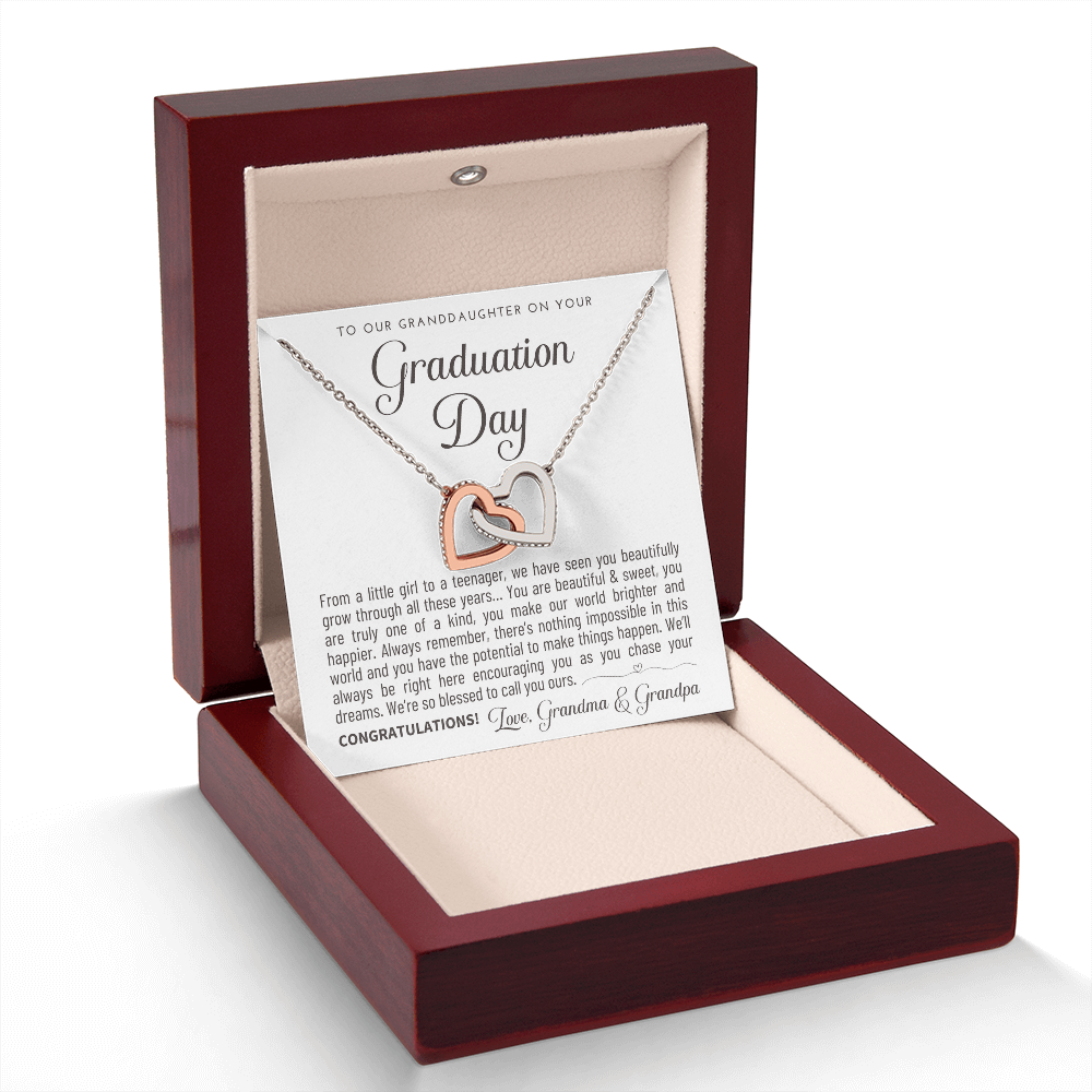 "To Our Granddaughter" Graduation Gift Necklace - A Keepsake from Grandma & Grandpa
