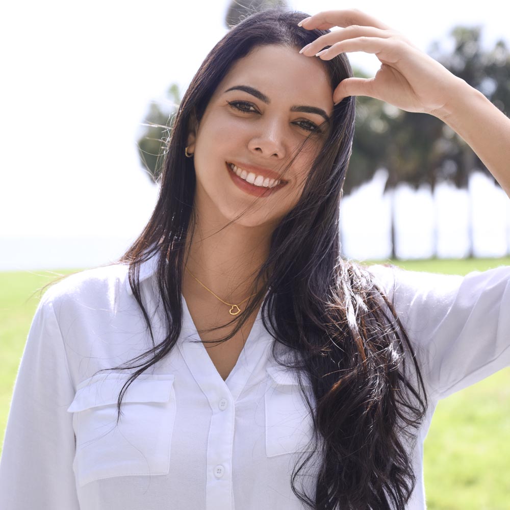 Delicate Heart Necklace – Timeless Love Gift in 18K Yellow Gold Over Sterling Silver