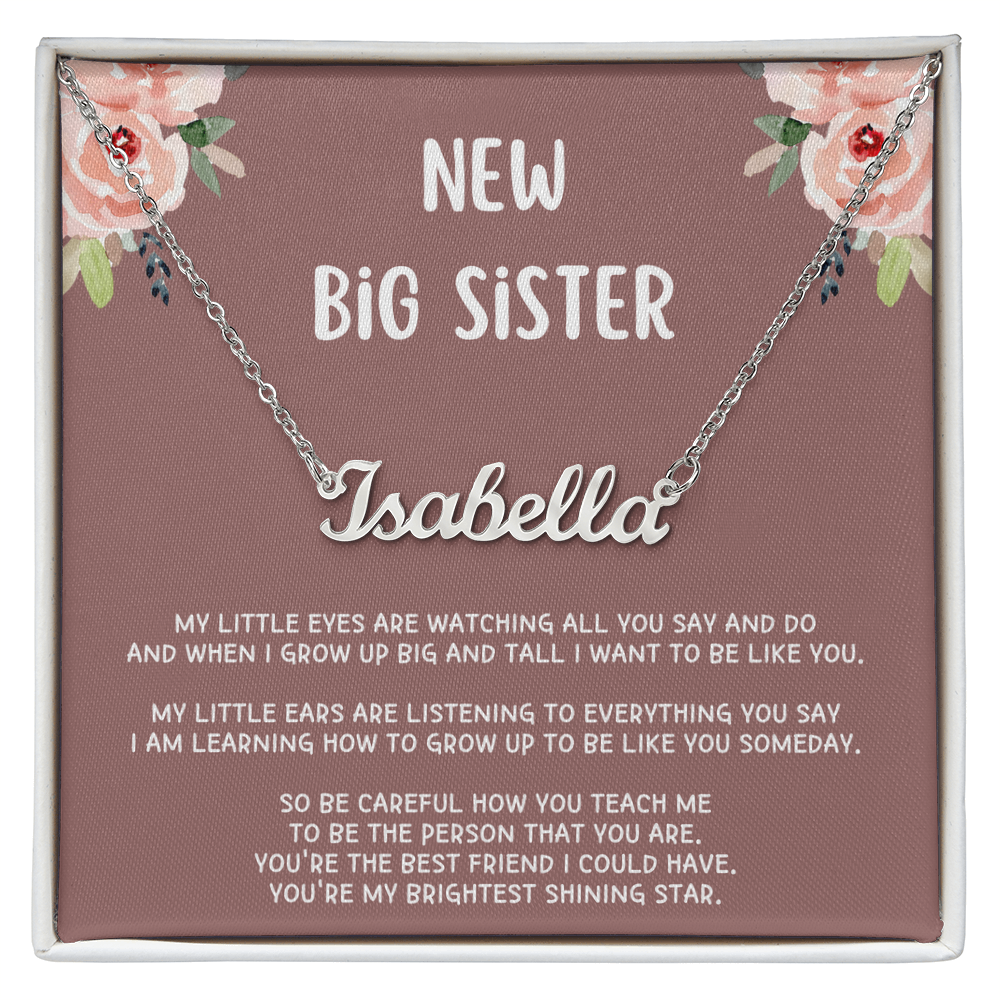New Big Sister Gifts, Gifts for New Big Sister, Future Big Sister, Necklace Gifts from Baby to Big Sister, Big Sister Gift From New Baby