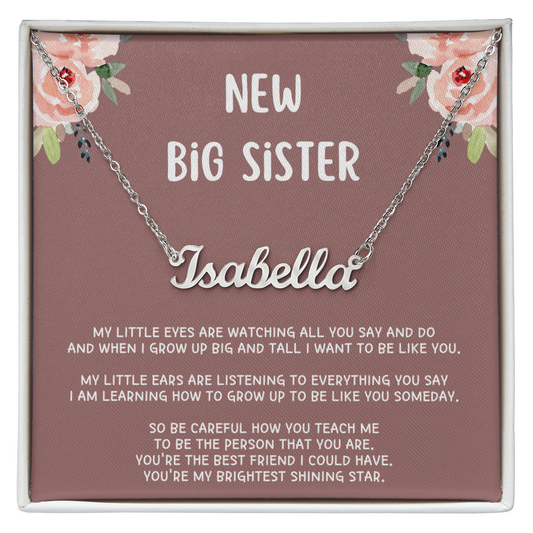 New Big Sister Gifts, Gifts for New Big Sister, Future Big Sister, Necklace Gifts from Baby to Big Sister, Big Sister Gift From New Baby