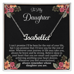 To My Daughter – “Remember Whose Daughter You Are” Personalized Name Necklace