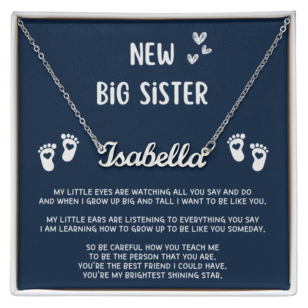 New Big Sister Gifts, Gifts for New Big Sister, Future Big Sister, Necklace Gifts from Baby to Big Sister, Big Sister Gift From New Baby
