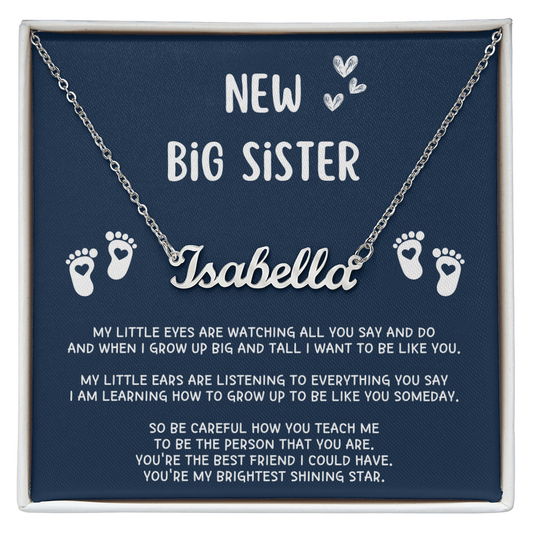 New Big Sister Gifts, Gifts for New Big Sister, Future Big Sister, Necklace Gifts from Baby to Big Sister, Big Sister Gift From New Baby